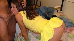 312 - Lovely Young has Huge Dick in Her Petite Mouth (MP4)