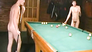 Nude Russian Soldiers Playing Pool