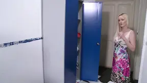 Sexy blonde and brunette girls get huge cocks