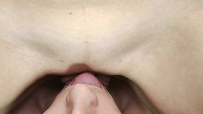 wet pulsing vulva slides on man s tongue