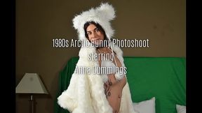 1980s Arctic Bunny Photoshoot starring Anna Cummings