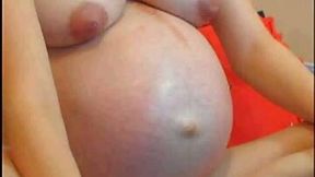 Pregnant white naughty girl on webcam chatting with me naked