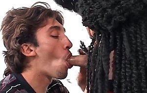 Mature fucks lucky guy