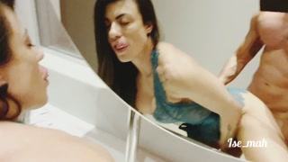 Ise_mah,  fucking the brunette in the motel, cumming allover her tits