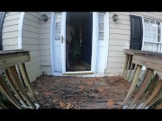 Huge fake tits crossdresser trying on lots of lingerie