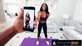 OUT OF THE FAMILY - Gorgeous Lacey London Yoga Pants Rip Leads To Pov Deepthroat With Stepbrother