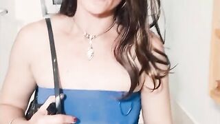 Hoe Pees and Blows off a Stranger into a Night Club Loo