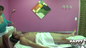 Myka performing nuru massage to Tim Cannon