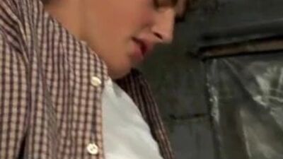 The garage behind the house