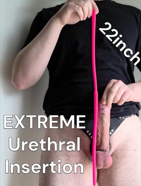 Extreme Long Urethral Insertion - Different long urethral sounds - EXTREME Insertion