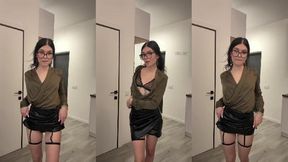 Member content by @AsyaElfiee @Striptease & #Brunette #Petite #Glasses Porn porno hd film | Tik.Porn
