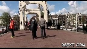 Aroused chap takes a travel in the amsterdam redlight district