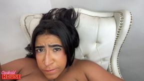 This Married Brunette Is Very Passionate, and Her Cuckolded Husband Can't Keep up