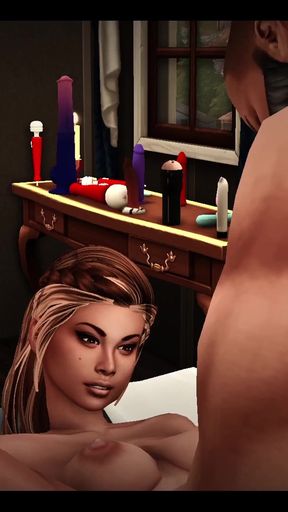 The Blissful Simmers_a Night of Blazing Passion in the Sex Room with Evelyn and Eros