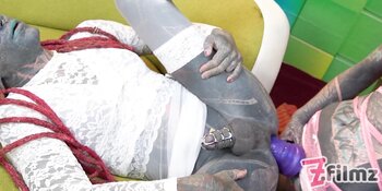 Tattooed Trans Sissy Submission: Rough Strap-on Anal and Femdom Power Play
