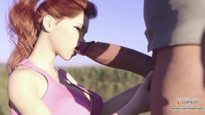 Cheating Wife Gets Fucked From Behind By Stranger With Huge Cock While Husband Refuels