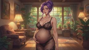 Impregnation Fantasy Stories #5: Confession of the Violet Bun's Rapid Expansion