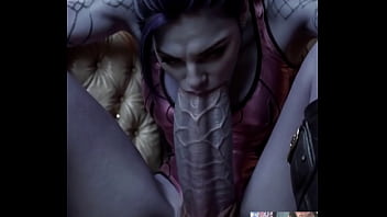 Big Large Ass Balls Futa Dick Widowmaker Deepthroats Her Tasty Transgender Cock, AI Generated