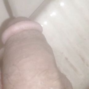 Morning cock pissing