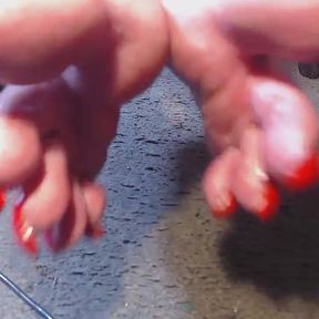 Piss Dripping off Toes