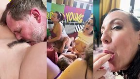part1 : partouze avant un salon erotique pour etre en pleine forme ! et toi...
