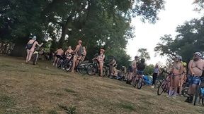 pregame for the 2022 World Naked Bike Ride WNBR PNBR