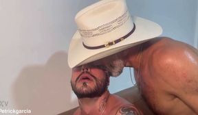 Daddy dominates slut ass