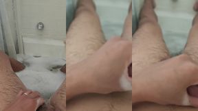 jerking off in the tub and washing up clean
