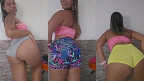 trocando meus shortinhos para voce safado