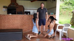 MARK - Two devoted bitches at the feet of their Master!