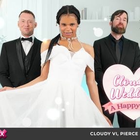 TGIRLS XXX - Cloudy Vi Gets Threesome On Wedding Day