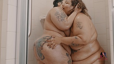 BBW Threesome sex fest