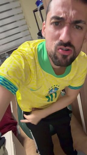 Hot Stepdaddy Showing off Big Cock