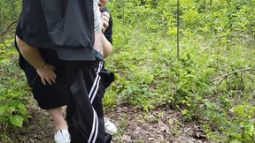 Neighbor Sucks My Dick in a Park and Swallows Hot Cum