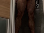 horny boy pees on himself and cums