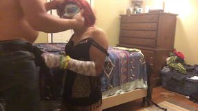 Crossdresser CD Claudia Gets Dominated by White Top