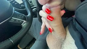 Stepmom sucks my dick in the car