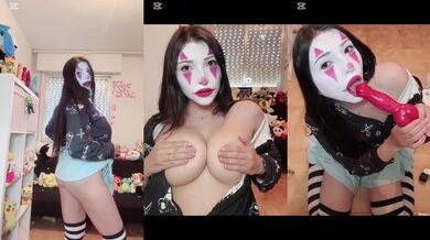 KINKY SOLO CLOWNGIRL COMPILATION Dildo sucking, riding, fucking and MORE