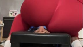 I pin his nose in my butt, getting it ready for my stinky farts -