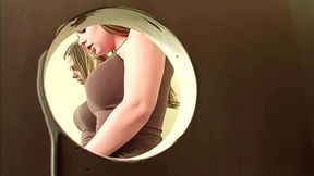 katy karson gives blowjob and handjob through glory hole to scott lyons