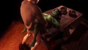 sex with hot busty goblin girl