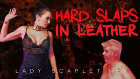 Lady Scarlet - Hard slaps in leather (mobile)