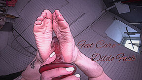 Feet Care & Dildo Fuck