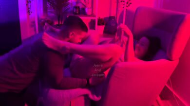 Jessie and Jackson's date night ruined by orgasms creampie breeding