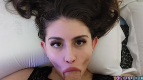 beauty teen blowjob cum in mouth swallow