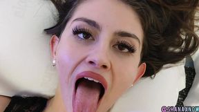 beauty teen blowjob cum in mouth swallow