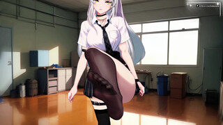 NSFW VTuber - Your College Hooligan Taunts You With Her Perspiring Soles - Expressed Manga porn RP