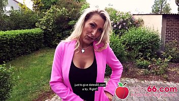 Dirty German MILF hooks up with stranger in POV pickup