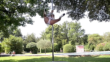 Captain&#039_s Log - Busty Outdoor Pole Dance Special