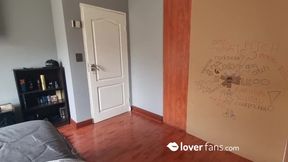 Blonde and myself get surprised by glory hole, both sucking and playing with anonymous cock.